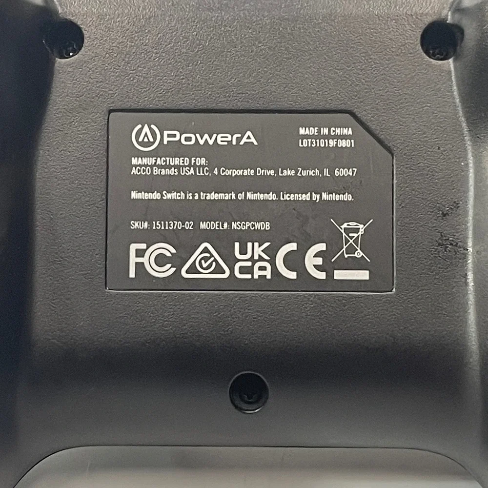 PowerA Wired Controller for Nintendo Switch – Black – Tested & Working‎